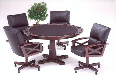 D126-1112116The solid alder and alder veneers produce beautiful tabletop finishes. Tabletop is reversible to a beautiful starburst alder veneer in cherry finish. The single pedestal base is construct