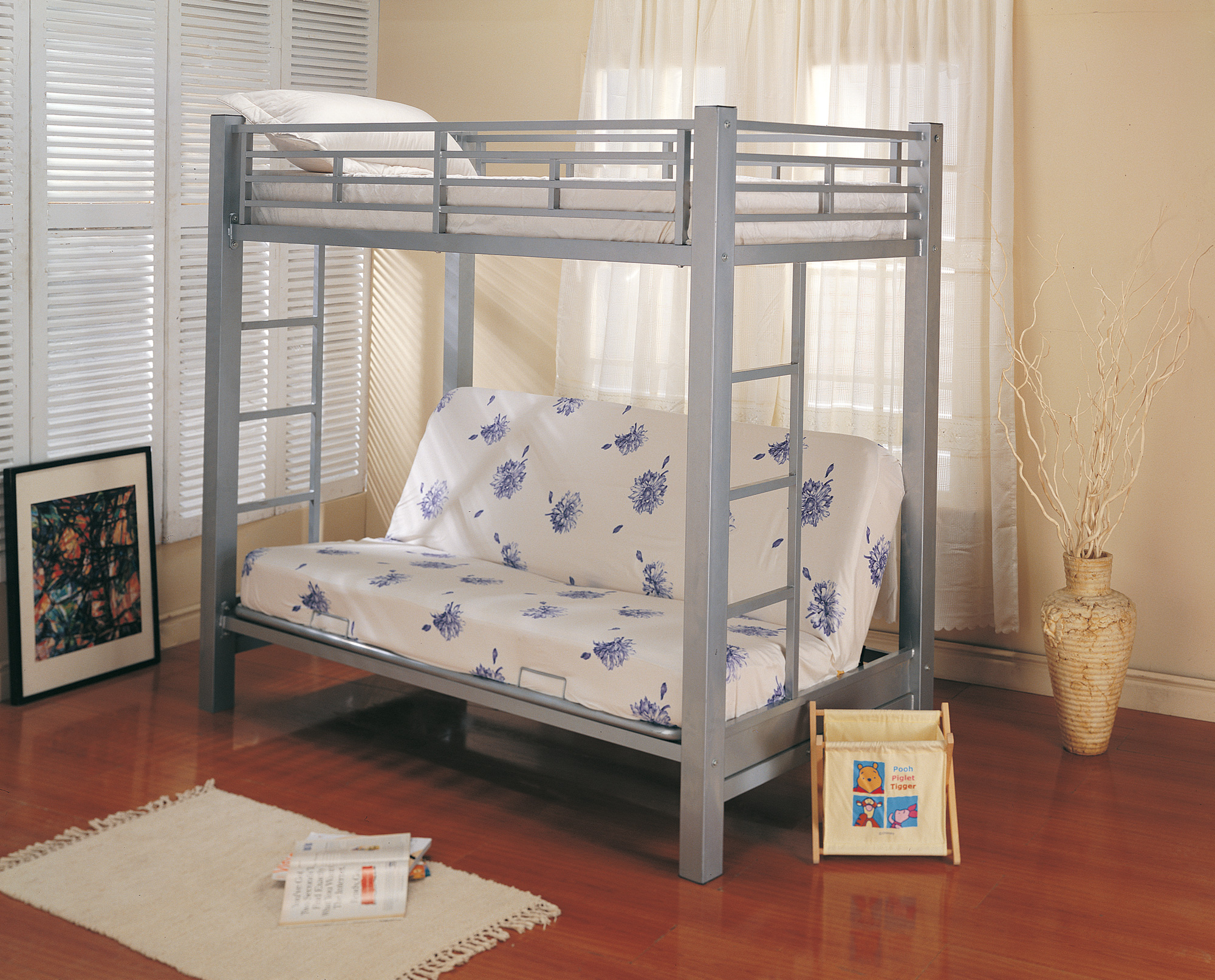 Coaster Furniture  Silver BUNK BED