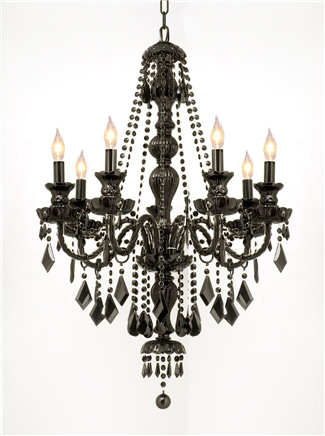 G46-BLACK/SM/490/7  Royal Collection CHANDELIER Chandeliers, Crystal Chandelier, Crystal Chandeliers, Lighting 