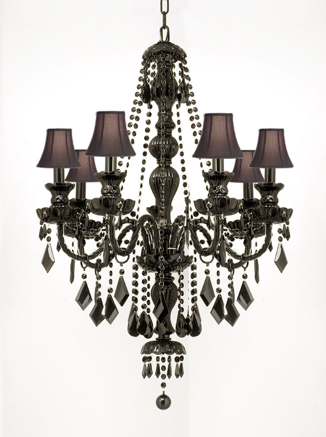 G46-SC/BLACK/SM/490/7  Royal Collection CHANDELIER Chandeliers, Crystal Chandelier, Crystal Chandeliers, Lighting