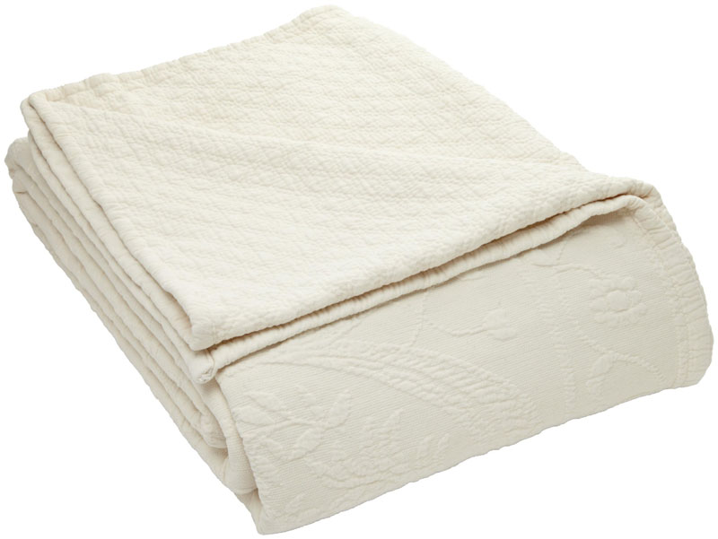 T155-11182FULLBDIV By Ellery Homestyles King Charles Matelasse Full Bedspread, Ivory [Misc.]