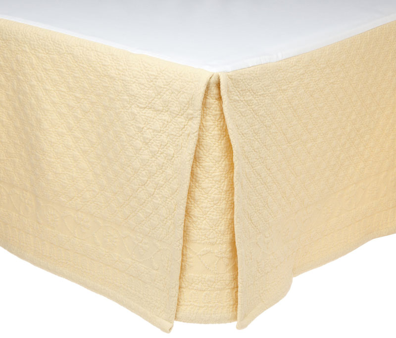T155-11182QUEENBSSSH By Ellery Homestyles King Charles Matelasse Queen Bedskirt, Sunshine [Misc.]