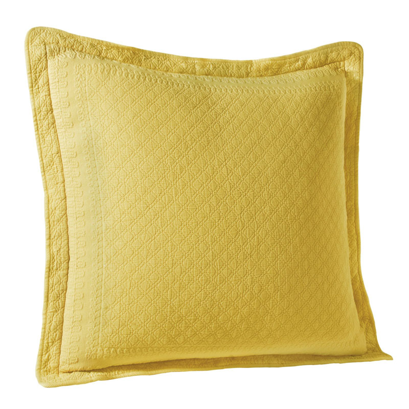 T155-11182026X026SSH By Ellery Homestyles King Charles Matelasse Euro Sham, Sunshine [Misc.]