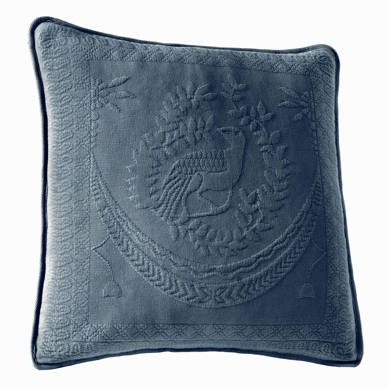 T155-11182020X020POB By Ellery Homestyles King Charles 20-Inch Square Decorative Pillow, Provincial Blue [Kitchen]