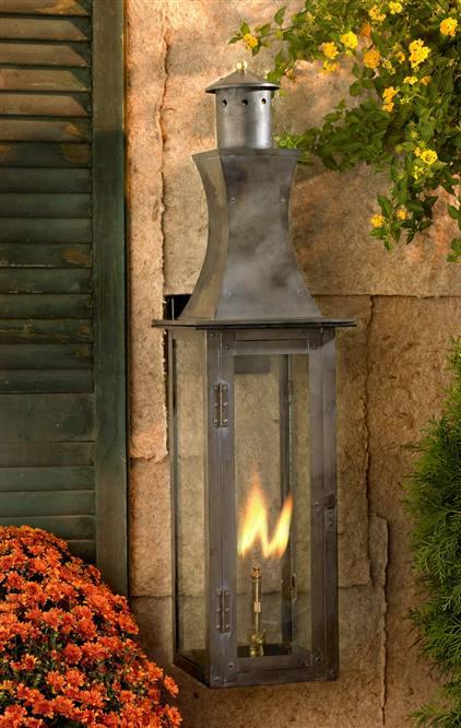 C101-7900 By Artistic Lighting-Artistic Copper Gas Lantern Collection Washed Pewter Finish 1 Lt Ceiling Globe