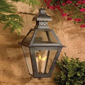 C101-7917 By Artistic Lighting-Artistic Copper Gas Lantern Collection Washed Pewter Finish 1 Lt Ceiling Globe