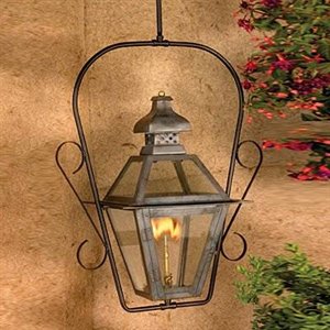 C101-7920 By Artistic Lighting-Artistic Copper Gas Lantern Collection Washed Pewter Finish 1 Lt Ceiling Globe