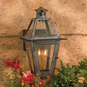 C101-7925 By Artistic Lighting-Artistic Copper Gas Lantern Collection Washed Pewter Finish 1 Lt Ceiling Globe