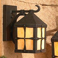 C101-8432 By Artistic Lighting-Sierra Collection Brushed Iron Finish Hand Forged Iron Lanterns