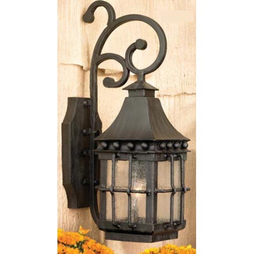 C101-8449 By Artistic Lighting-Taos Collection Esprosso Finish Hand Forged Iron Lanterns