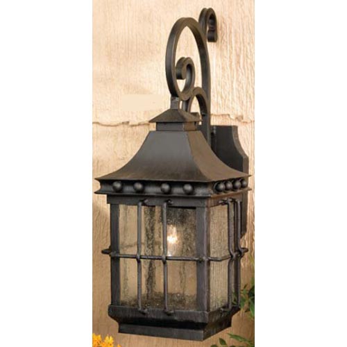C101-8450 By Artistic Lighting-Taos Collection Esprosso Finish Hand Forged Iron Lanterns