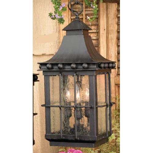 C101-8454 By Artistic Lighting-Taos Collection Esprosso Finish Hand Forged Iron Lanterns