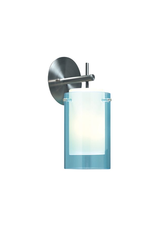 C109-700TDECSQS By Tech Lighting Echo Collection Satin Nickel Finish Td-Echo Sconce Aqua, Satin N