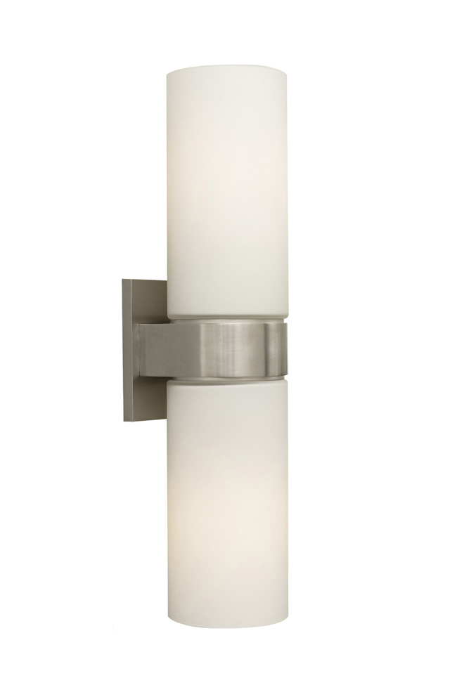 C109-700WSHUD2WS By Tech Lighting Hudson Collection Antique Bronze, Chrome & Satin Nickel Finish Ws-Hudson Ii Wall White, SN
