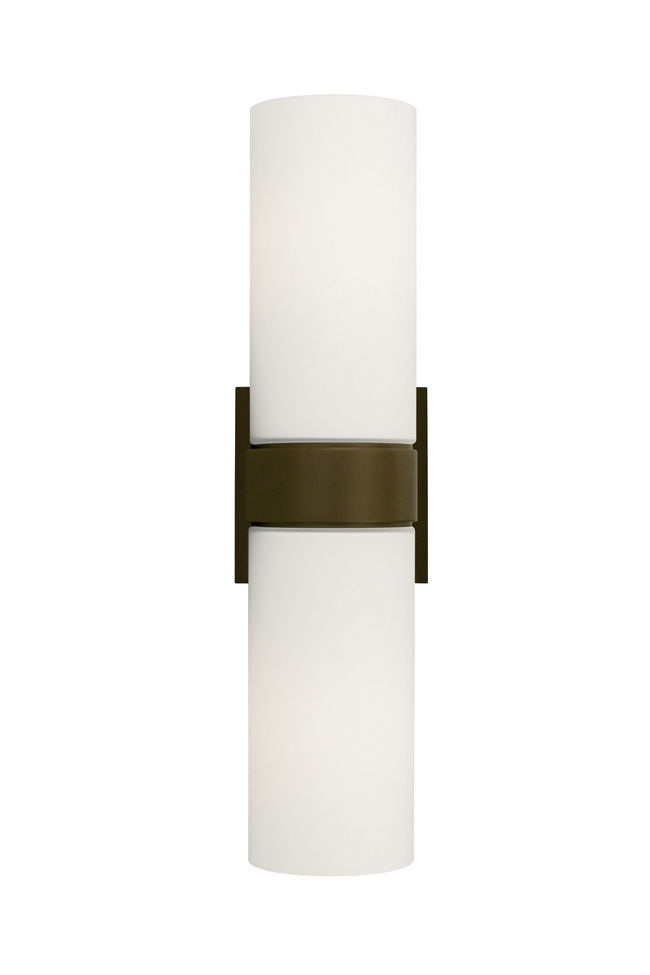 C109-700WSHUD2WZ By Tech Lighting Hudson Collection Antique Bronze, Chrome & Satin Nickel Finish Ws-Hudson Ii Wall White, BZ