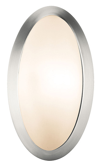 C199-20421-BS-OPL By Access Lighting-Cobalt Collection Brushed Steel Finish Wall Sconce