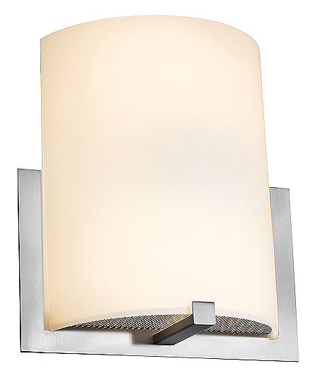 C199-20445-BS-OPL By Access Lighting-Cobalt Collection Brushed Steel Finish Wall Sconce