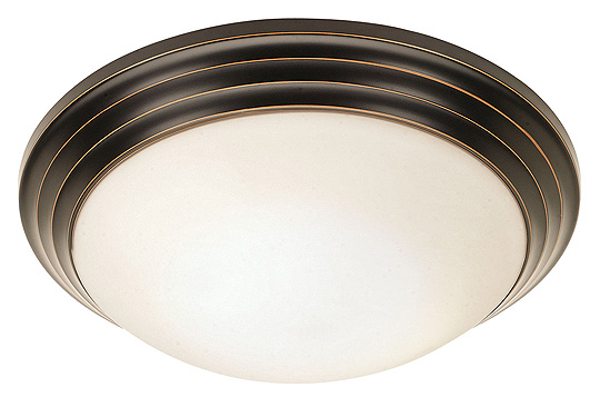 C199-20650-ORB-OPL By Access Lighting-Strata Collection Oil-Rubbed Bronze Finish Flush Mount