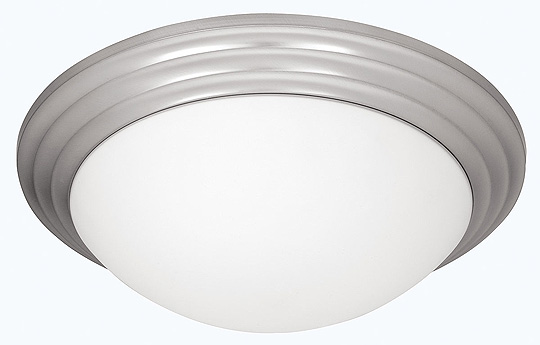 C199-20651-BS-OPL By Access Lighting-Strata Collection Brushed Steel Finish Flush Mount