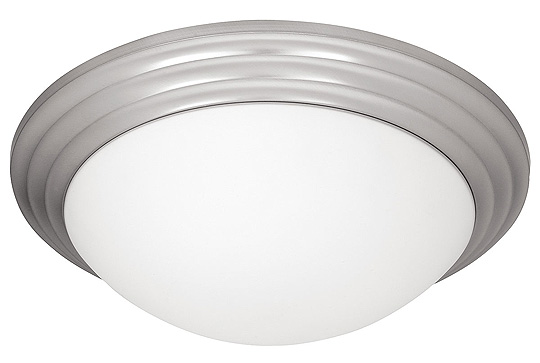 C199-20652-BS-OPL By Access Lighting-Strata Collection Brushed Steel Finish Flush Mount