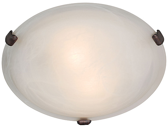 C199-23021-BS-ALB By Access Lighting-Mona Collection Brushed Steel Finish Flush Mount