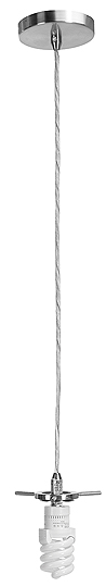 C199-23091-BS By Access Lighting-Shava Collection Brushed Steel Finish Cord Pendant