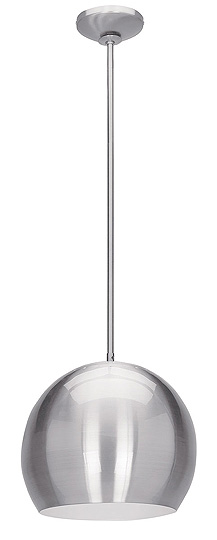 C199-23637-BS By Access Lighting-DecoBall Collection Brushed Steel Finish Ball Pendant