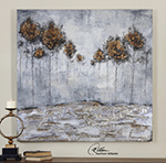 C111-31304 By Uttermost Iced Trees Abstract Art