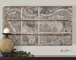 C111-32524 By Uttermost Map Of The City Modern Art