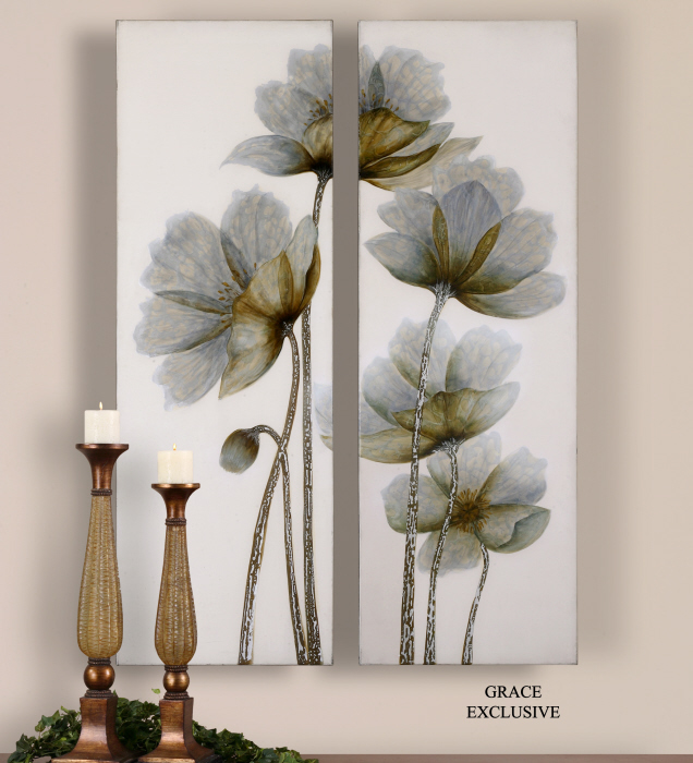 C111-34201 By Uttermost Floral Glow Floral Art Set/2