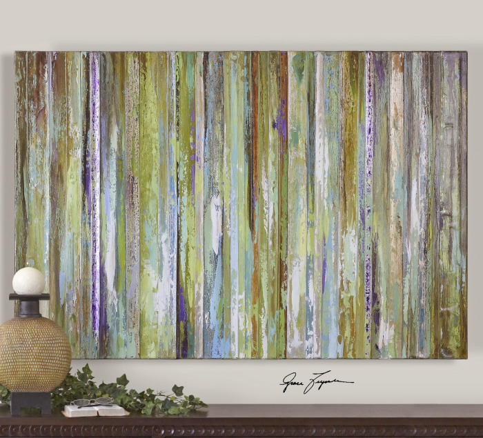 C111-34212 By Uttermost Colorful Expressions Hand Painted Art