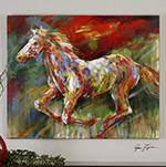 C111-34244 By Uttermost Wild Run Hand Painted Art