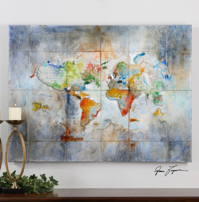 C111-34256 By Uttermost World Of Color Modern Art