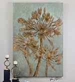C111-34275 By Uttermost Golden Leaves Wall Art