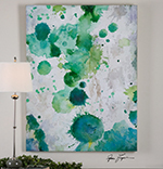 C111-34278 By Uttermost Spots Of Emerald Modern Art