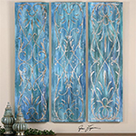 C111-34288 By Uttermost French Quarter Trellis Wall Panels S/3
