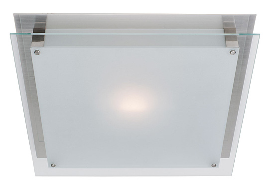 C199-50030-BS-FST By Access Lighting-Vision Collection Brushed Steel Finish Wall Fixture or Flush Mount