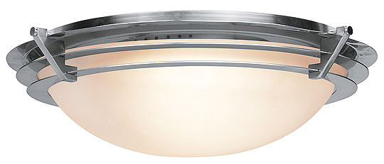 C199-50093-BS-FST By Access Lighting-Saturn Collection Brushed Steel Finish Flush Mount