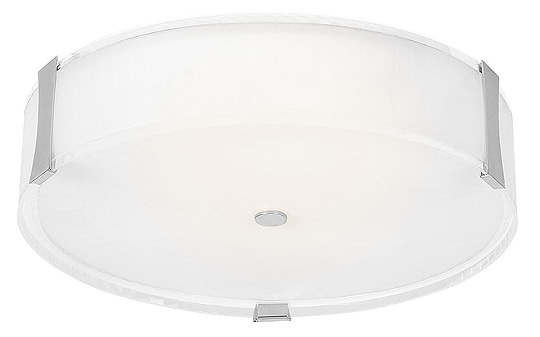 C199-50121-BS-OPL By Access Lighting-Tara Collection Brushed Steel Finish Flush Mount