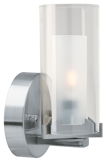 C199-50505-BS-FRC By Access Lighting-Proteus Collection Brushed Steel Finish Wall Fixture