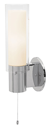 C199-50561-CH-CLOP By Access Lighting-Proteus Collection Chrome Finish Wall Fixture with On/Off Pull Cord