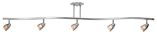 C199-52031-BS-OPL By Access Lighting-Comet Collection Brushed Steel Finish Semi Flush
