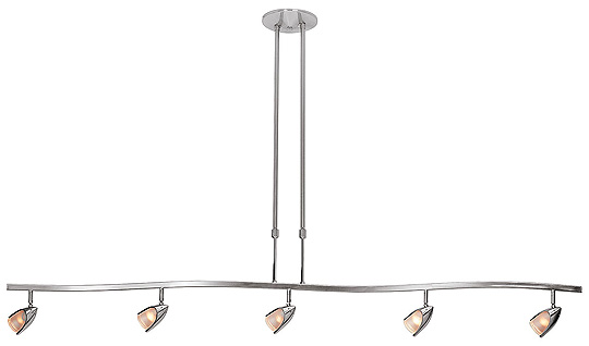 C199-52033-BS-OPL By Access Lighting-Comet Collection Brushed Steel Finish Adjustable Pendant