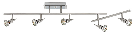 C199-52042-BS By Access Lighting-Viper Collection Brushed Steel Finish Semi Flushwith articulating arm
