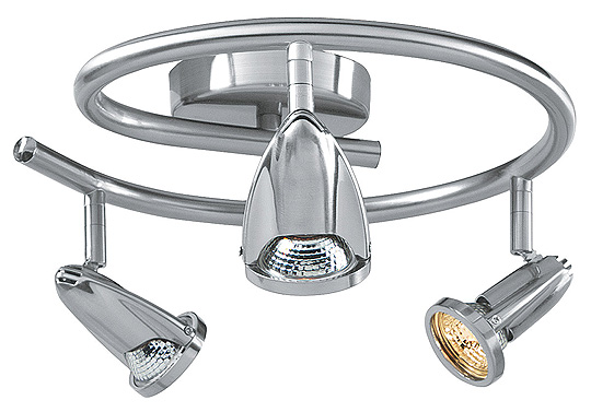 C199-52133-BS By Access Lighting-Cobra Collection Brushed Steel Finish Wall or Ceiling Fixture