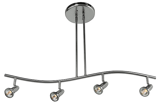 C199-52206-BS By Access Lighting-Cobra Collection Brushed Steel Finish Spotlight Pendant