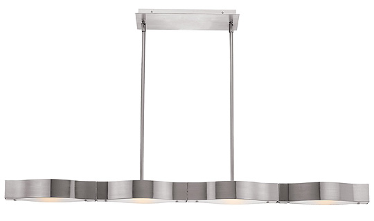 C199-62316-BS-FST By Access Lighting-Titanium Collection Brushed Steel Finish Semi-Flush or Pendant