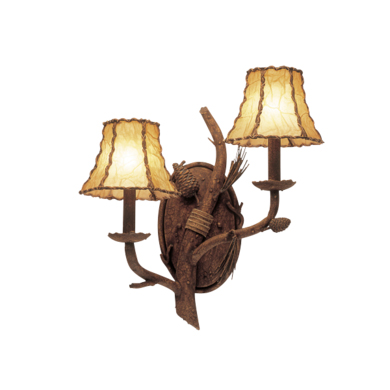 C118-3035PD8045 By Kalco Lighting-Ponderosa Collection Ponderosa Finish 2-Lt.Wall Bracket