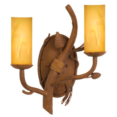 C118-3036PD1501 By Kalco Lighting-Ponderosa Collection Ponderosa Finish 2-Lt.Wall Bracket