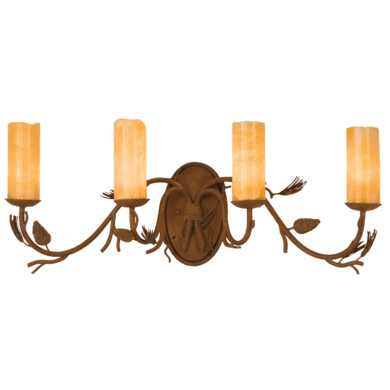 C118-3044PDCALC By Kalco Lighting-Ponderosa Collection Ponderosa Finish 4-Lt. Bath